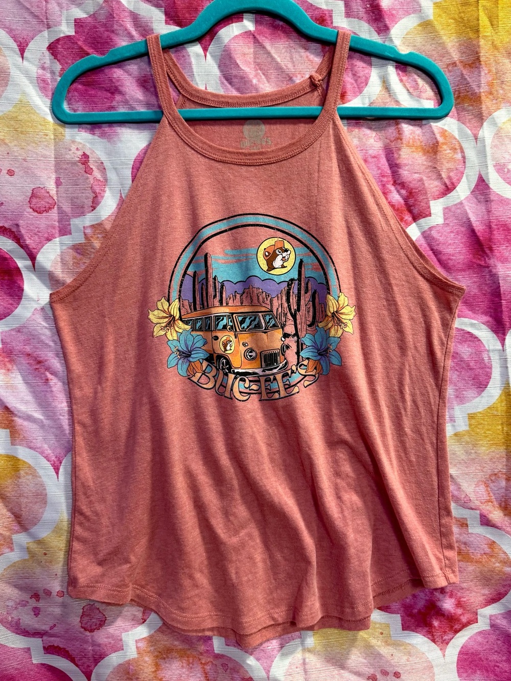 Buccees high neck tank top with Volkswagen van Size M